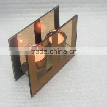 2016 Wholesale Brown Colour Tea Light Holder photo-2