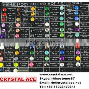 Faceted epoxy hot fix rhinestone hot fix epoxy rhinestone