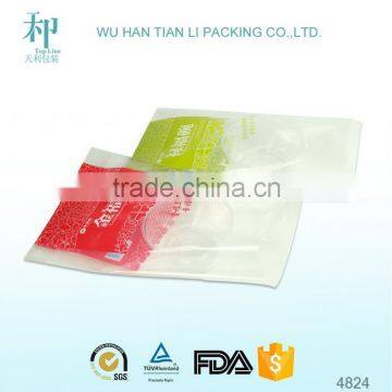 Factory price for custom printed clear plastic bag with hang hole for grocery