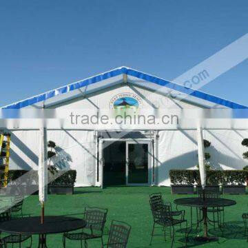 Outdoor temporary grenhouse building hard wall tent with 5 Horse power Air-conditioner used expo made by shelter tent