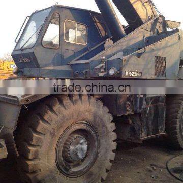 KATO Crane KR25H-3L,used Japanese 25 Ton Rough Terrain Crane