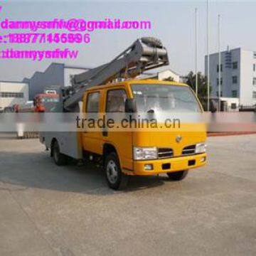 DongFeng crew cab 3 Knuckle arm 12-16 meter High-altitude Operation Truck