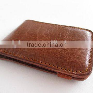 High Quality Mens Name Card Holder Business Leather Credit Card Case