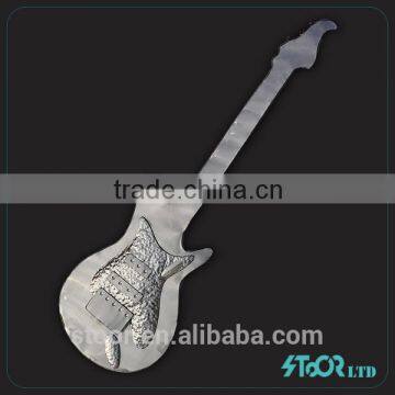 Guitar Shaped Wrought Iron Metal Wall Decor