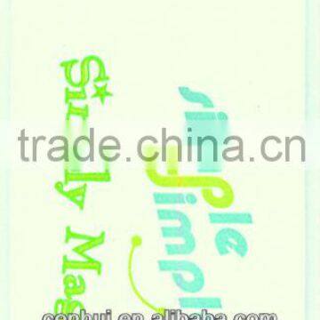 2015 hot customed directly factory printed label for garment