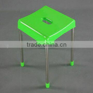 Fresh small colorful square plastic stool,HYM-1004