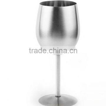 stainless steel champagne goblet red wine cup