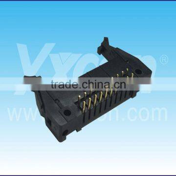 Dongguan Yxcon 2.54mm pitch dual row bending iron bolt Ejector header