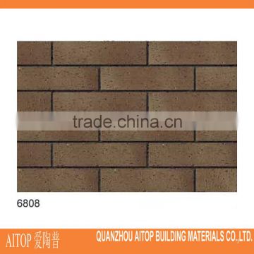 Brown ceramic color gradient matt finish clinker tile wholesale