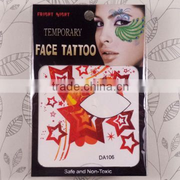 2014 hot sale Eco-friendly sexy full face temporary tattoo