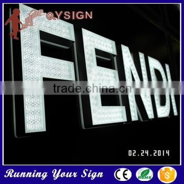 High quality amazing effect custom made clear acrylic LED signs