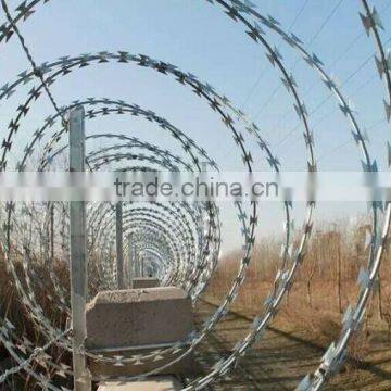 razor barbed wire / concertina barbed wire / razor barbed wire for sale from Anping county