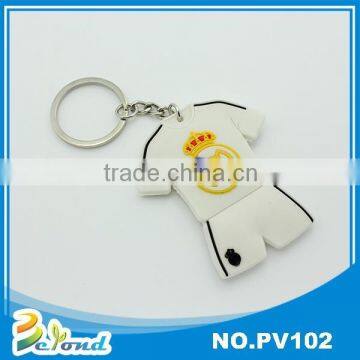 Specialty promotion gifts club shirt oem pvc key chain