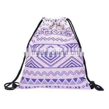 Brand New Hot Sale 3D Printed Aztec Gym Sack Drawstring Bag