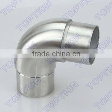 Stainless steel handrail tube connector elbow 90 degreee radiused