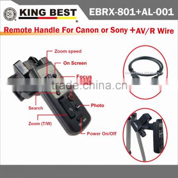 KINGBEST Remote control of tripod for camcorder(LANC) and AV/R Wire /R models LANC wired remote control