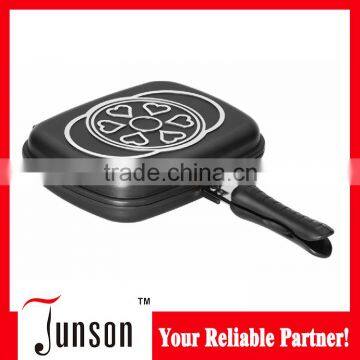 Die Casting Aluminum Double Sided Non-stick Frying Pans/New Design Double Fry Pan