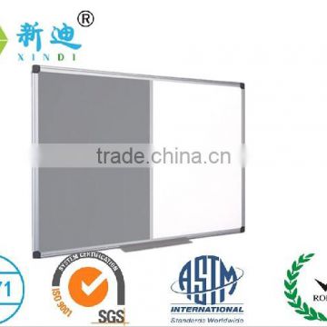 NON-MAGNETIC COMBINATION DRY WIPE WHITEBOARD AND NOTICEBOARD