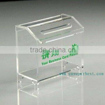 Clear acrylic business card holder for exhibition