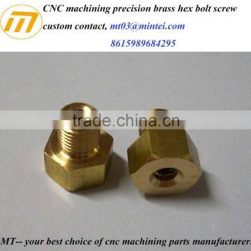 custom CNC machining precision hex bolt screw