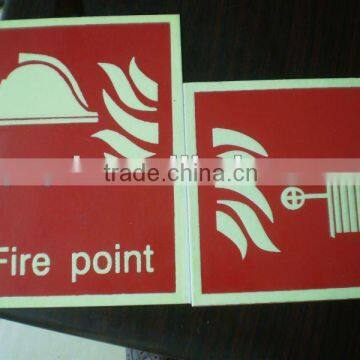 luminescent exit sign/glow in dark safety signs/photo luminescent signs