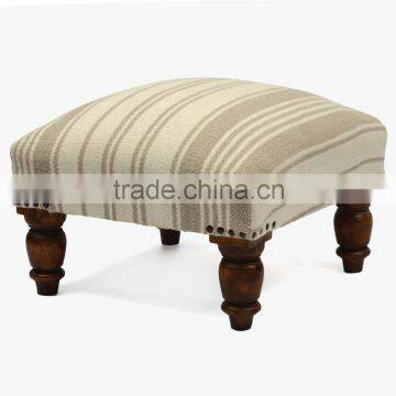 Natural Furnish Cotton Stripe Stool