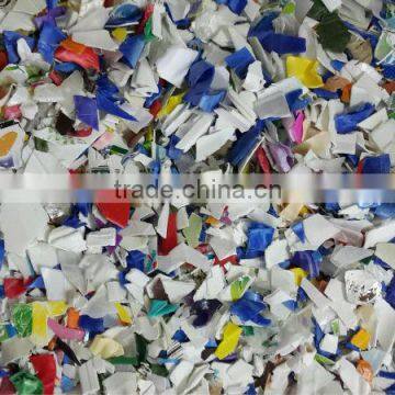 Mixed colour HDPE scrap