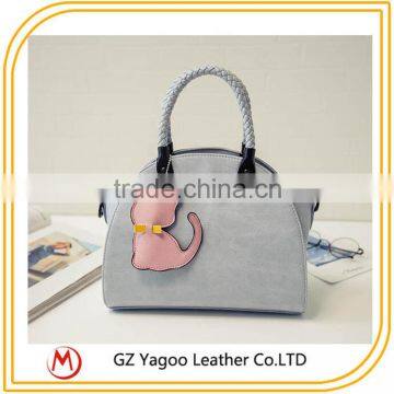 2016 Wholesale China Factroy Retro Lady Handbag Korean Leather Bag Bat Wings Supplier's Choice photo-3