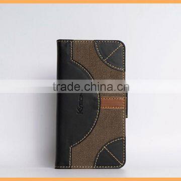 Cellphone flip leather wallet case for iphone 6s