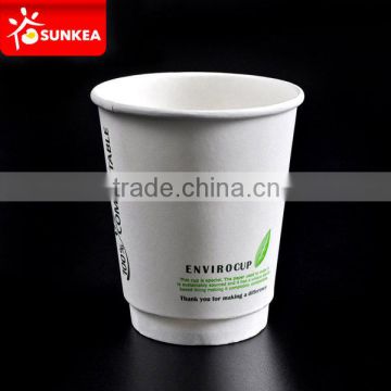 PLA coated lined waxed paper cup