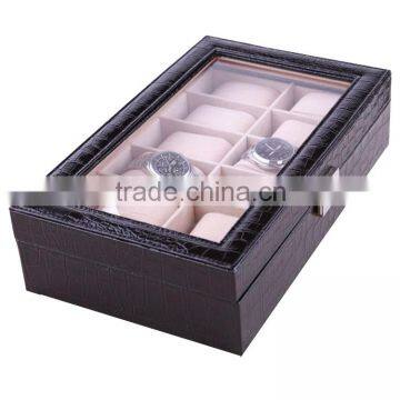 Custom Made 12 Slots Wooden Modern Watch Winder Boxes. photo-3