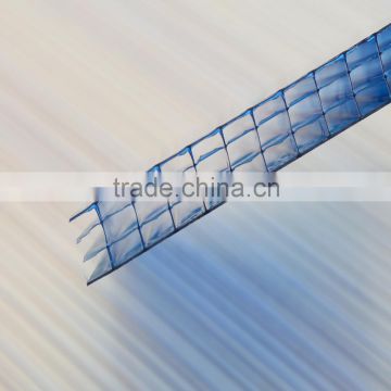 wholesale China trade 8.0mm to 20mm Thickness pc four wall polycarbonatesandwich panel