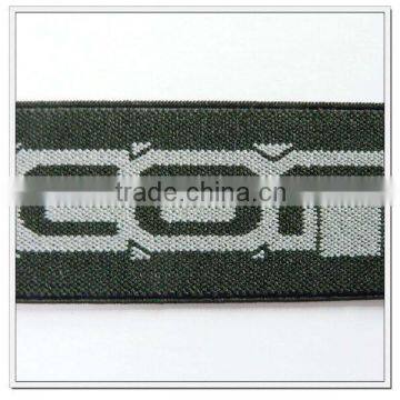 1.5 inch jacquard polyester elastic webbing band for underwear, knitted elastic band