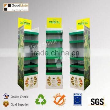 3 tier floor retail cardboard display