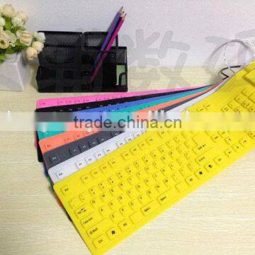 CE/FCC/ROHS Bluetooth keyboard Silicone keyboard for PC/desktop/laptop