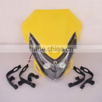 yellow high quality dirt bike head light motorcycle