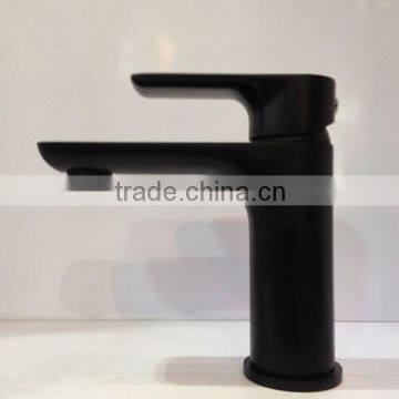 Single Level All Black Color Basin Faucet