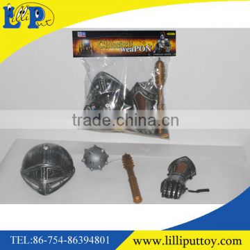 Playing suit pretend toy plastic knight weapon suit toy