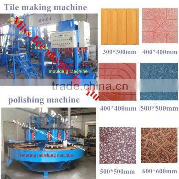 KB-125E/400 terrazzo floor tile making machine with Mitsubishi PLC
