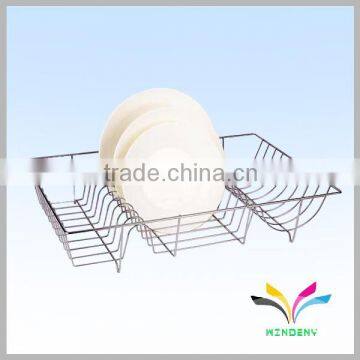 Multiple Dishes white metal practical kitchen dish rack