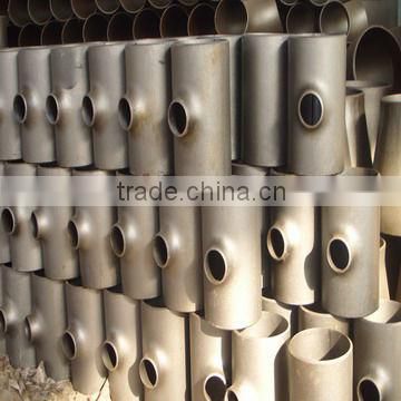 carbon steel equal and reducing pipe tee &seamless pipe fittings