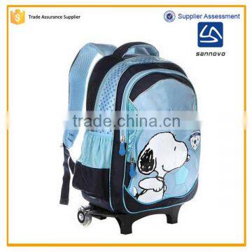 New Product High Quality Waterproof Nylon Cartoon School Bag With Wheels Bright Supplier's Choice photo-2
