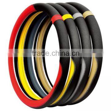 Automotive Interior Accessories 38cm Top Leather Steering Wheel Cover