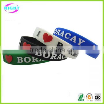 2015 printed silicone wristband