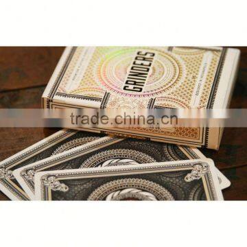 Quality Authentic 2016 New Luxury 24K Gold Foil Playing Cards Game advertising poker magic cards ---DH20741