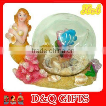 Mermaid polyresin sand ball