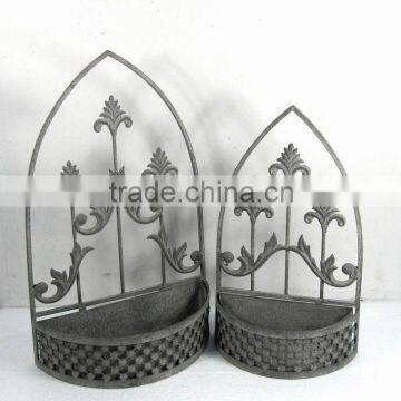 090241F-S/2 metal wall plant holder