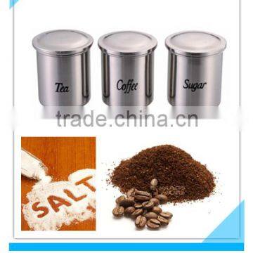 Pressurized Top Stainless Steel Sugar,tea & Coffee Powder Storage Bins