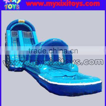 xixi toys Long inflatable water slide with pool