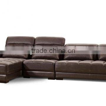 Modern genuine leather sofa conor set